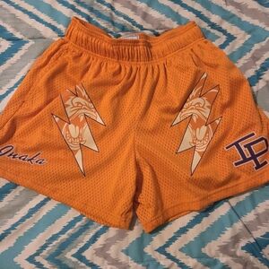 Inaka Power Orange Athletic Mesh Shorts
